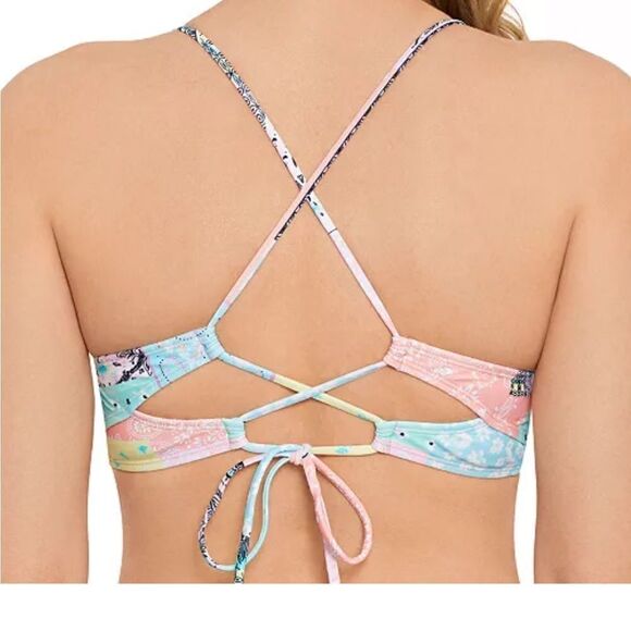 NWT Salt + Cove Juniors' Tunnel-Front Midkini Top swimwraf, swimming suit - Picture 4 of 9